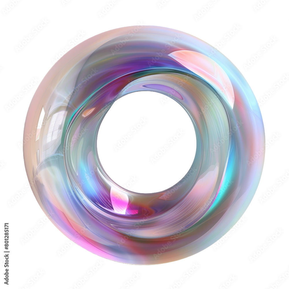 abstract colorful circle Holo abstract 3D Shape render illustration abstract colorful circle Holo abstract 3D Shape render illustration