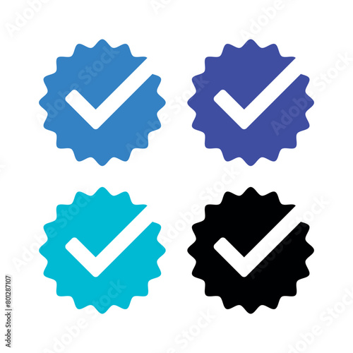 Verified Check Mark Multiple Colours