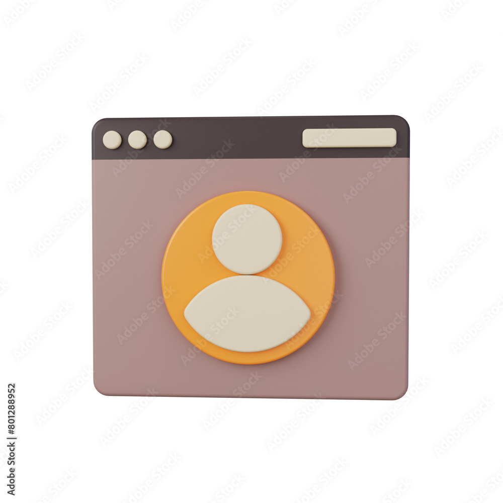 web 3d render icon web 3d render icon