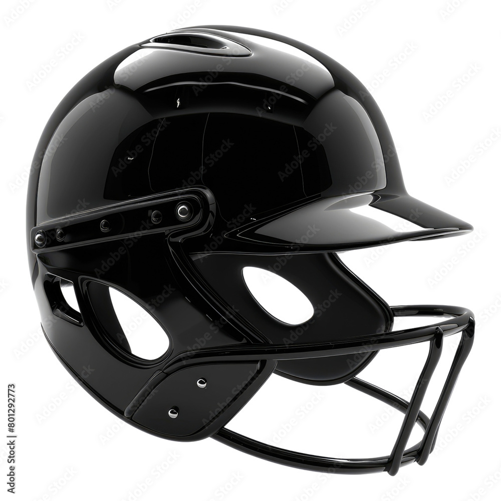 Fototapeta premium Batting helmet isolated on transparent background