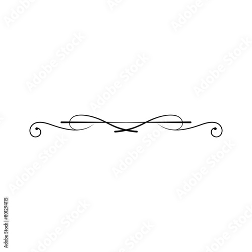 Collection of floral dividers elements mega decoration for Calligraphy. Set of Various Simple Black Divider Design, Assorted Divider Collection Template Vector. 