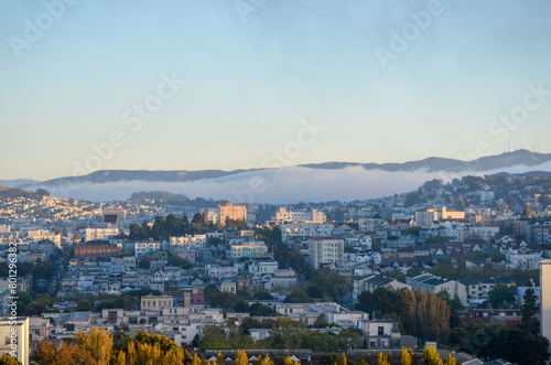 fog city landscape in San Francisco 
