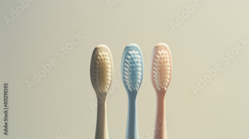 Escovas de dentes isolado photo