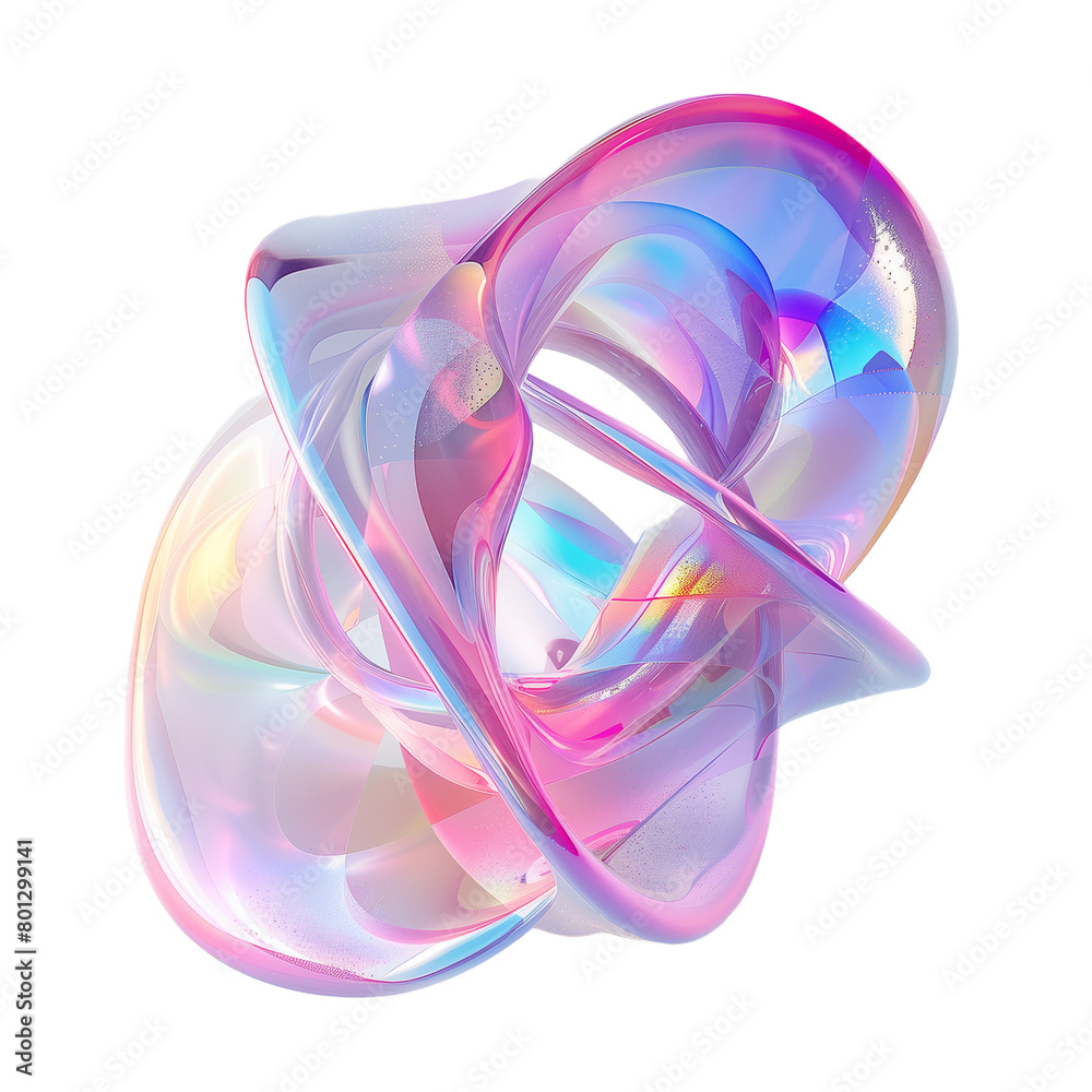 3d render illustration Holo abstract 3D Shape 3d render illustration Holo abstract 3D Shape