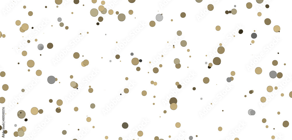 Mesmeric Moments: Mesmeric 3D Illustration Depicting Mesmerizing gold Confetti