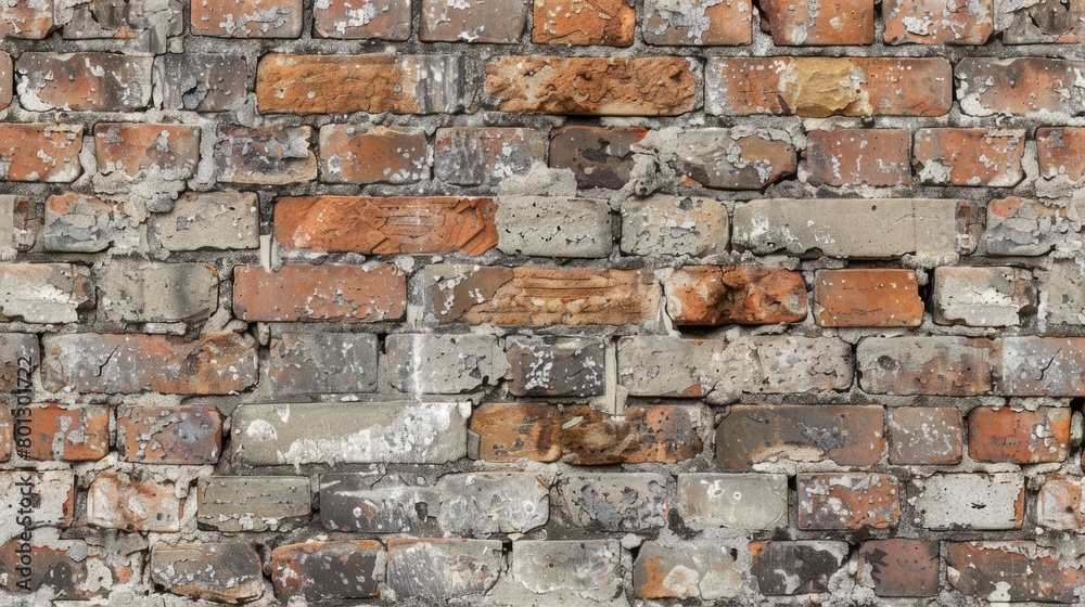 Weathered charm: A brick wall with character, featuring a few well-placed holes. A testament to the passage of time. Weathered charm: A brick wall with character, featuring a few well-placed holes. A testament to the passage of time.