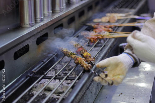 Barbecue processing, raw meat barbecue seasoning