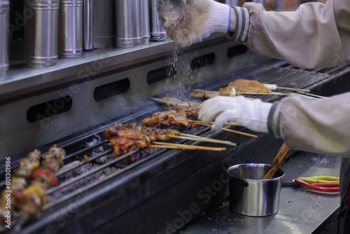 Barbecue processing, raw meat barbecue seasoning