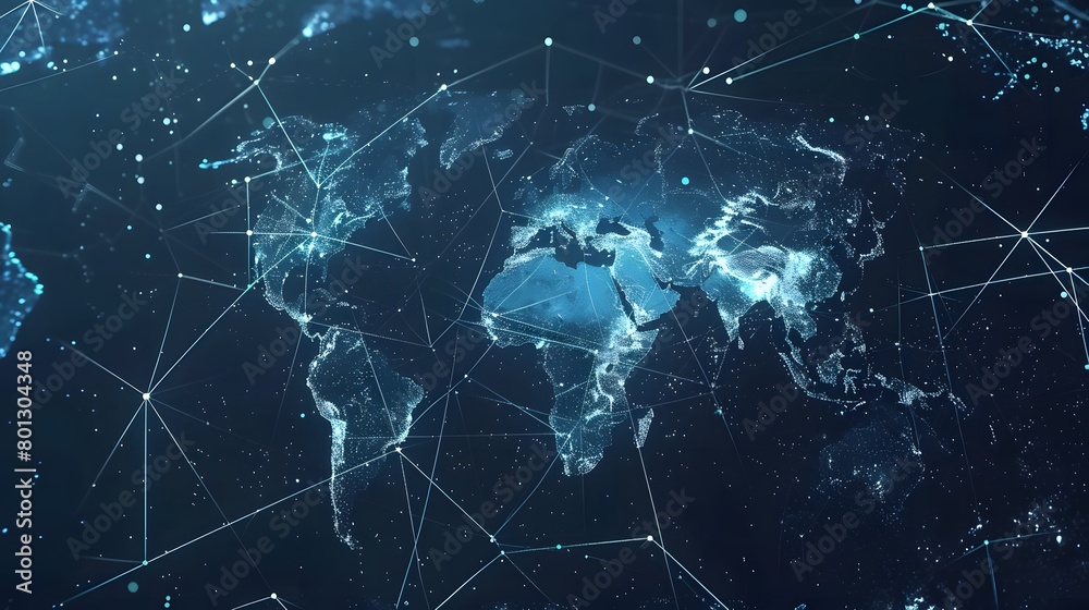Map of the planet. World map. Global social network. Future. Vector. Blue futuristic background with planet Earth. Internet and technology. Floating blue plexus geometric background. Map of the planet. World map. Global social network. Future. Vector. Blue futuristic background with planet Earth. Internet and technology. Floating blue plexus geometric background.