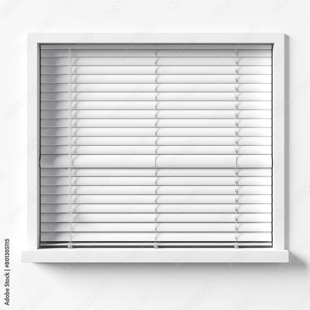 White venetian blinds on the window 3d illustration White venetian blinds on the window 3d illustration