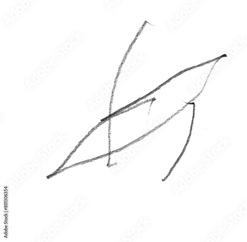 Pencil Scribble on Transparent Background