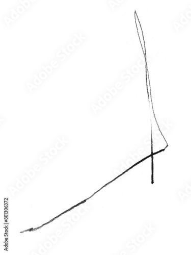 Pencil Scribble on Transparent Background