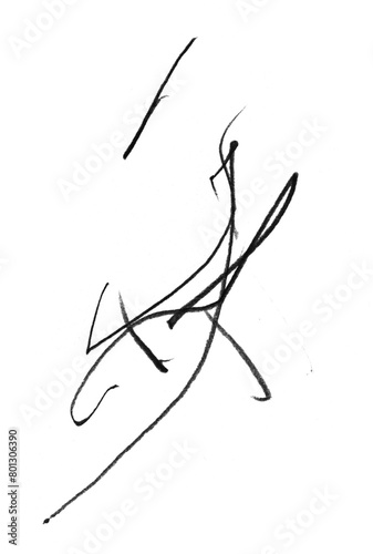 Pencil Scribble on Transparent Background