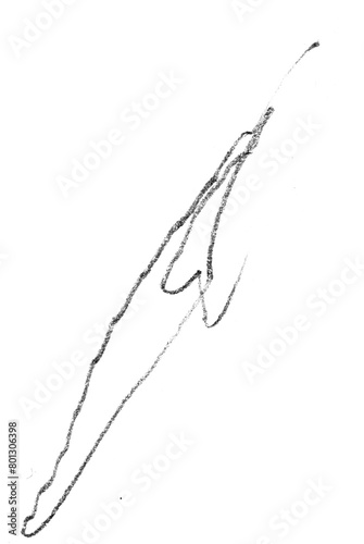Pencil Scribble on Transparent Background