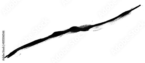 Charcoal Mark on Transparent Background