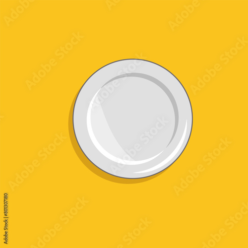 plate vector illustration flat design