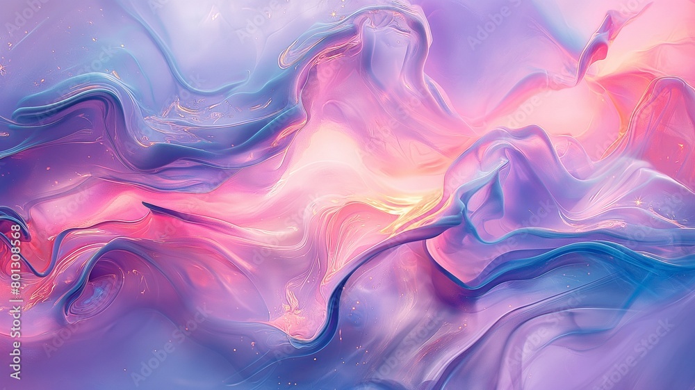 A surreal abstract texture is produced by swoops of shimmering pastel colours. A surreal abstract texture is produced by swoops of shimmering pastel colours.