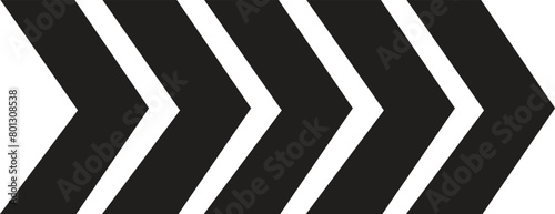 Right directional solid black  swipe arrow symbol. Vector illustration of arrow icons set. arrows on white background