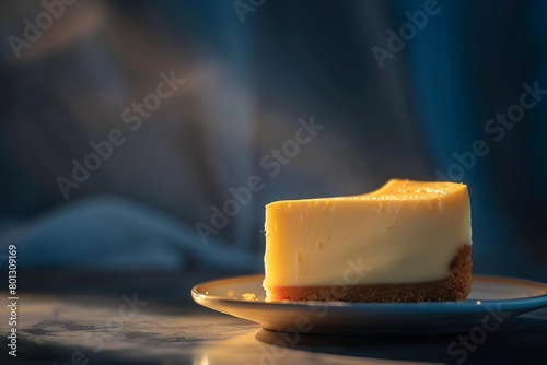 Slice of Cheesecake on a plate
