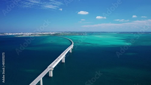 【沖縄・宮古島】伊良部大橋と宮古島の青い海をドローンで撮影④