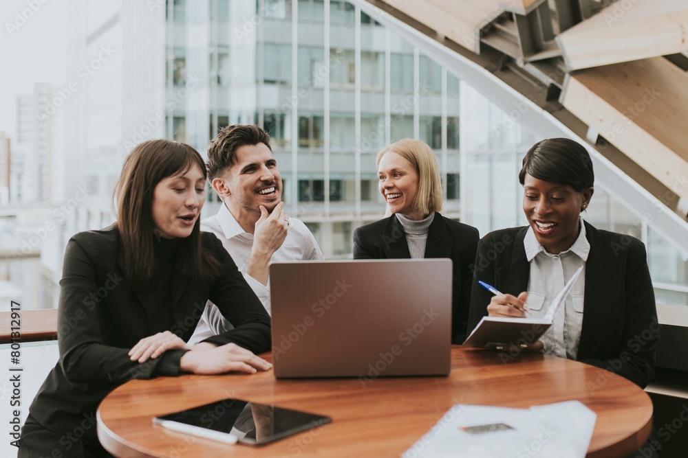 Diverse business people having meeting Diverse business people having meeting