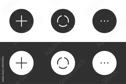 New chat status menu more social media icon vector illustration design