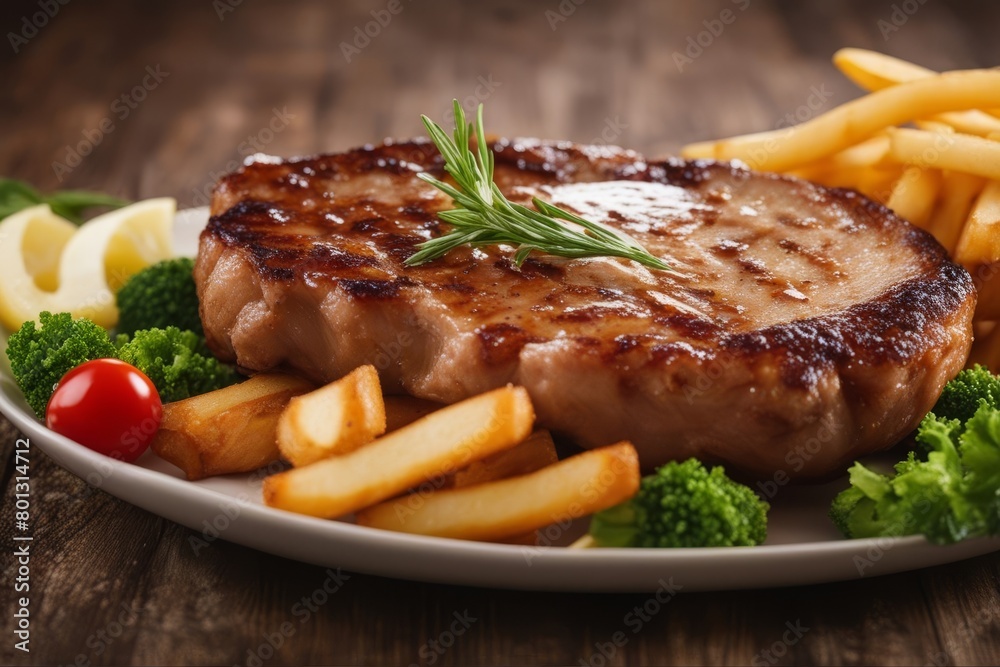 'pork chop french fries vegetables meat steak schnitzel fried dinner food grilled sirloin chips meal vegetable salad cutlet bar-b-q roasted roast plate lunch healthy eat delicious grill tasty cooked' 'pork chop french fries vegetables meat steak schnitzel fried dinner food grilled sirloin chips meal vegetable salad cutlet bar-b-q roasted roast plate lunch healthy eat delicious grill tasty cooked'