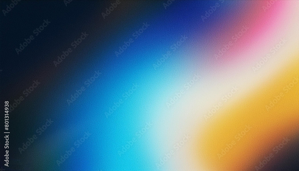 Grainy gradient background blue pink yellow abstract glowing color wave black dark backdrop Grainy gradient background blue pink yellow abstract glowing color wave black dark backdrop