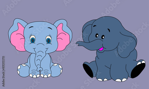 baby elephant illustration