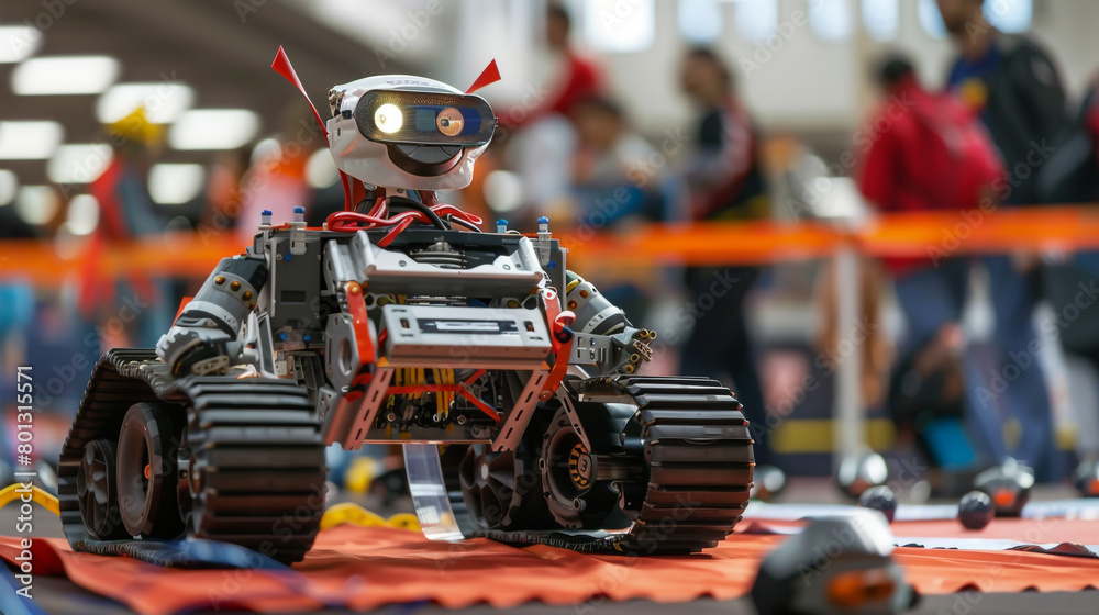 Obraz premium Global teams compete in robotics, advancing autonomous tech limits.