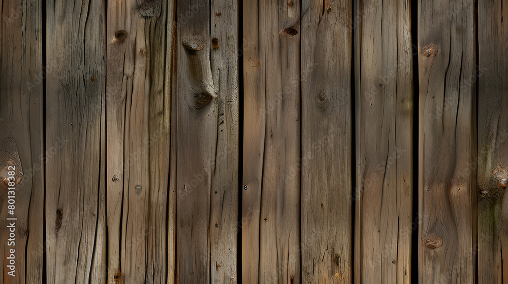 Naklejka premium Wood texture. Natural surface of wooden slats. Hardwood. Wooden board. A wall of planks. Decorative elements. Old realistic panel
