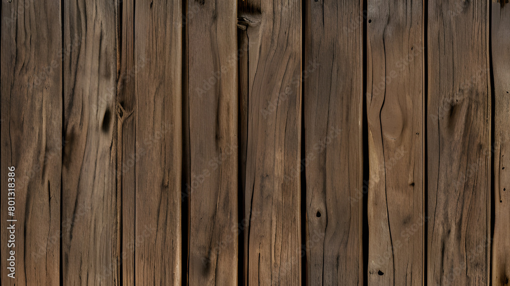 Fototapeta premium Wood texture. Natural surface of wooden slats. Hardwood. Wooden board. A wall of planks. Decorative elements. Old realistic panel
