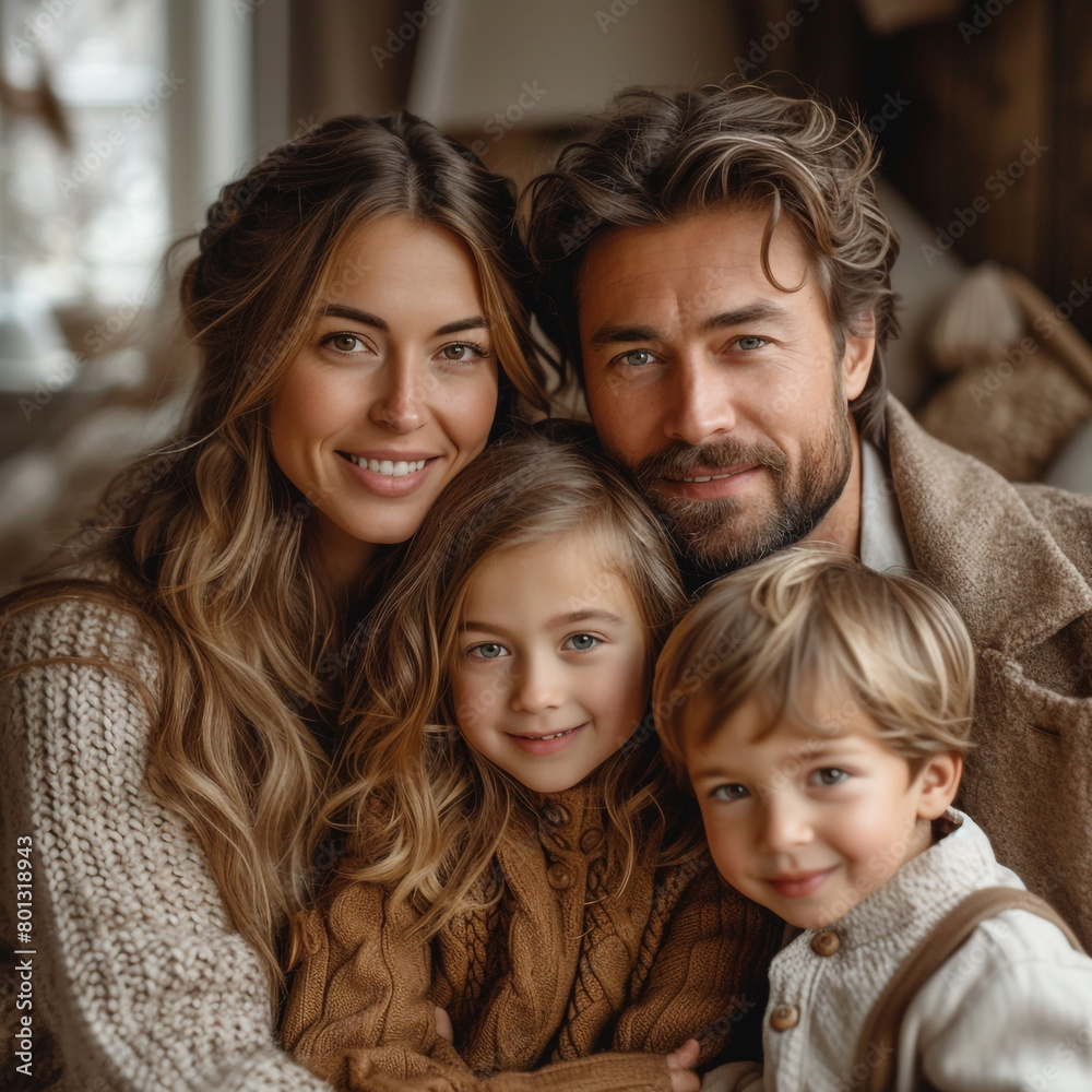 happy family, husband, wife and 2 kids, photography happy family, husband, wife and 2 kids, photography