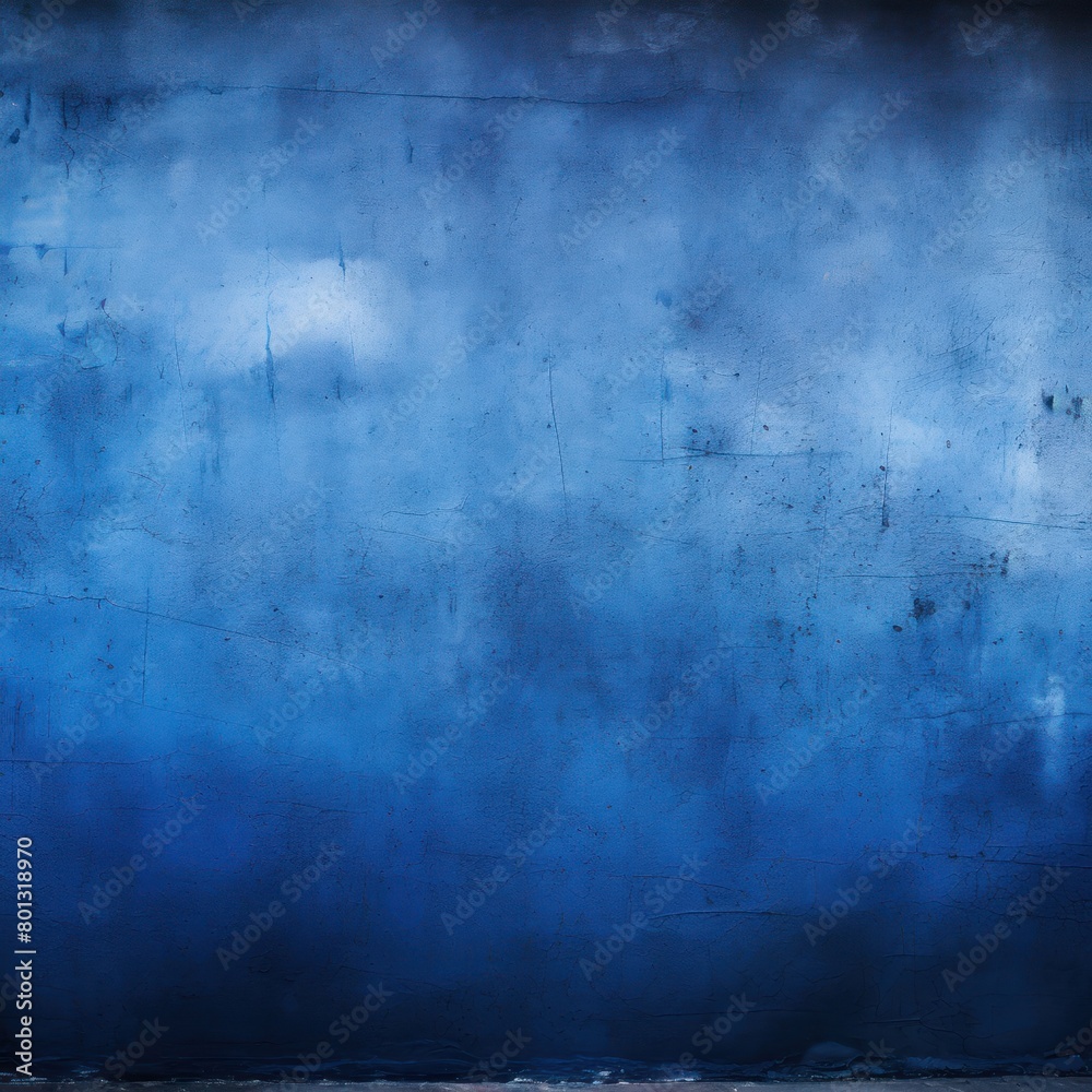 Indigo wall texture rough background dark concrete floor old grunge background painted color stucco texture with copy space empty blank copyspace 