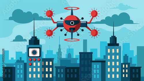 With its builtin speakers blaring false news of a deadly virus outbreak the drone caused mass hysteria as it roamed the city..