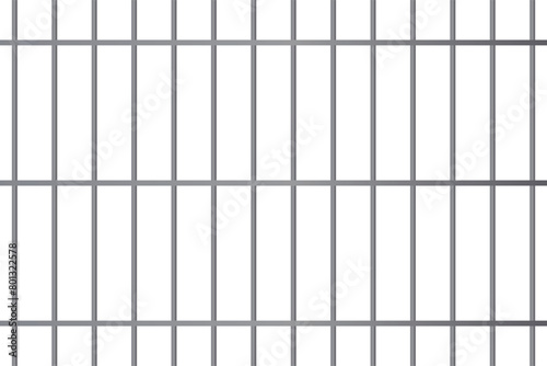 Prison bars isolated on transparent. Vector illustration. Way out to freedom concept