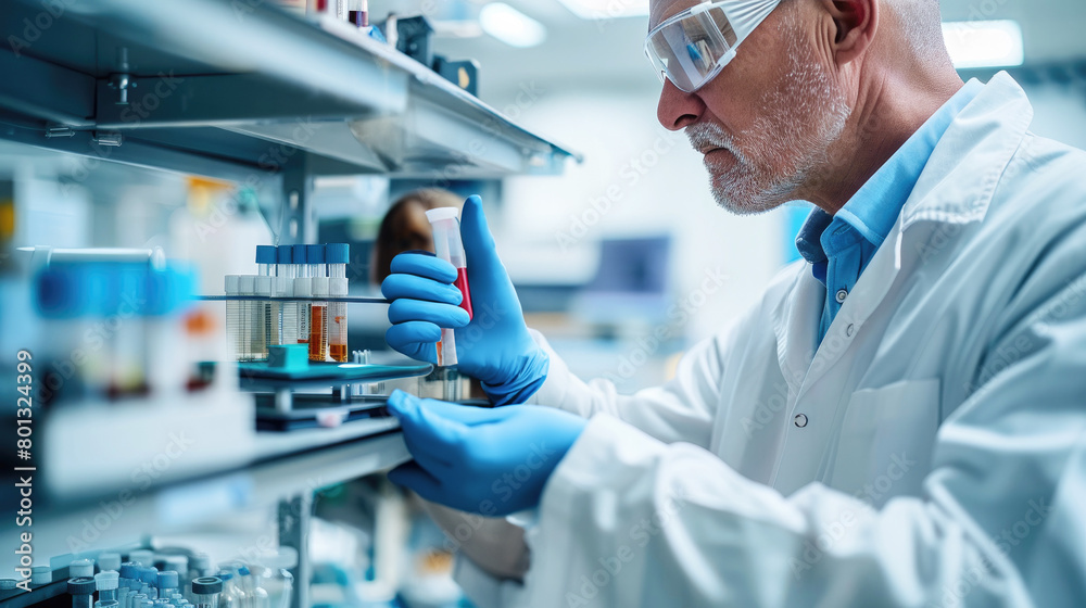 Lab Experiment chemist,scientist hand dropping chemical liquid into test tube, science research Lab Experiment chemist,scientist hand dropping chemical liquid into test tube, science research