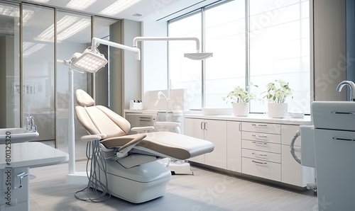 interior of a modern dentist room
