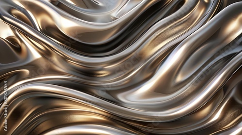 a shiny metallic background with a silver texture