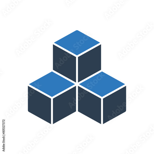 Blocks Icon - Cube Icon