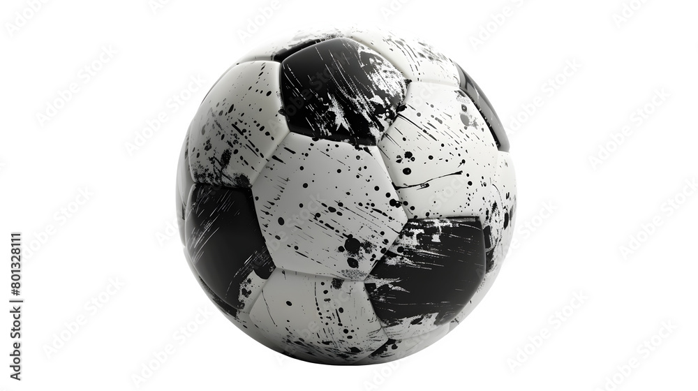 Soccer Ball Mockup with Classic Black and White Design for Sports and Recreation, Isolated on White, Transparent Background, PNG File, Hand Edited Generative AI Soccer Ball Mockup with Classic Black and White Design for Sports and Recreation, Isolated on White, Transparent Background, PNG File, Hand Edited Generative AI