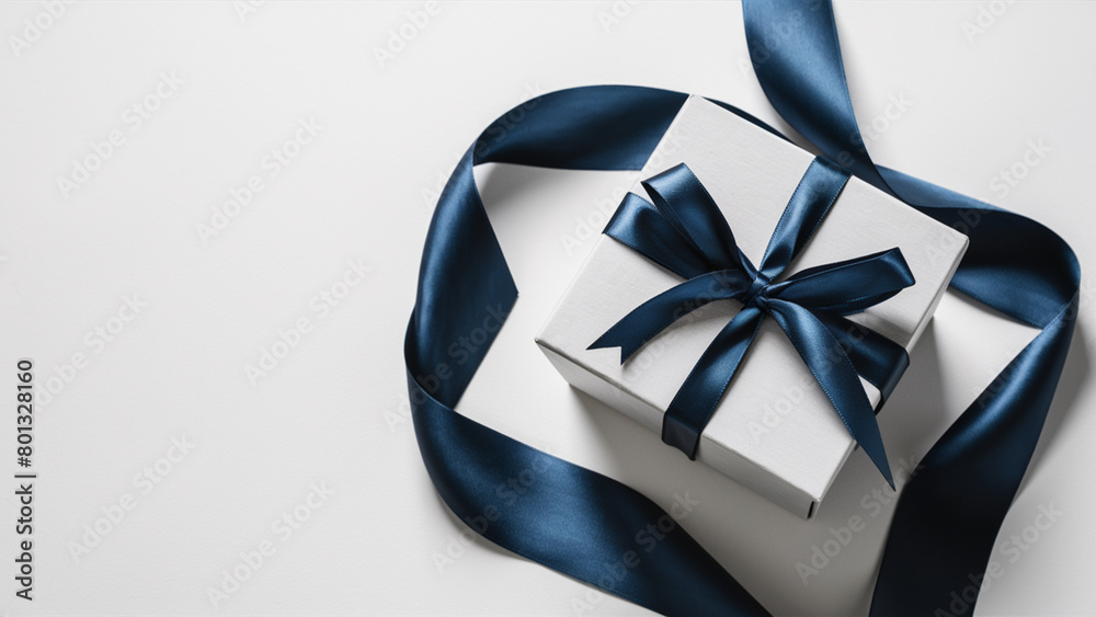 Gift box tied with ribbon on light background. Gift box tied with ribbon on light background.