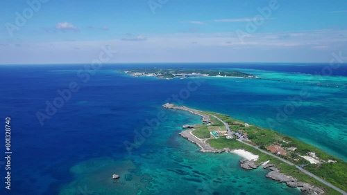 【沖縄・宮古島】池間島、西平安名崎、池間大橋と青い海をドローンで撮影⑦