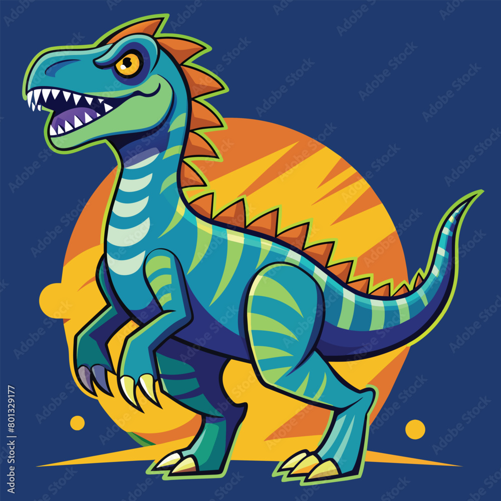 Fototapeta premium Dinosaur vector art for t-shirts design