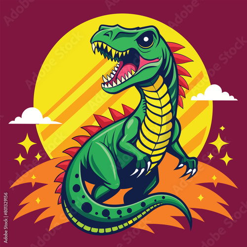 Dinosaur vector art for t-shirts design