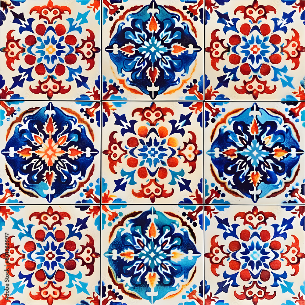 A graphic wallpaper pattern for floor tiles or walls. A graphic wallpaper pattern for floor tiles or walls.