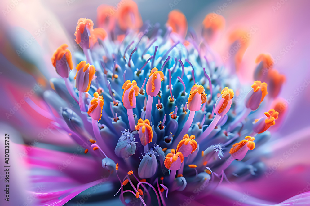 Fototapeta premium Capturing the endless beauty of flowers through macro photography