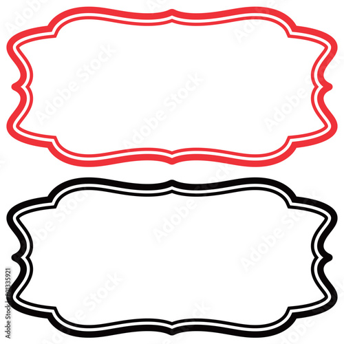 クラシックフレーム赤と黒