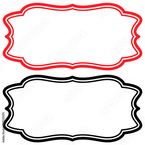 クラシックフレーム赤と黒