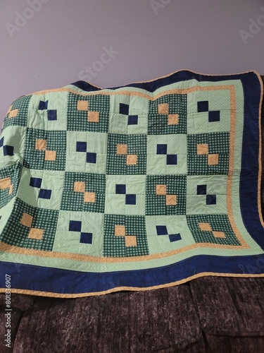 Green and Gold Quilt